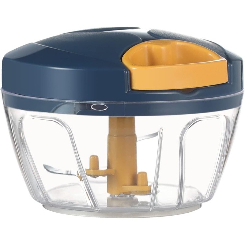 Manual Food Chopper Adjustable Speed Vegetable Herb Processor Kitchen Tool New