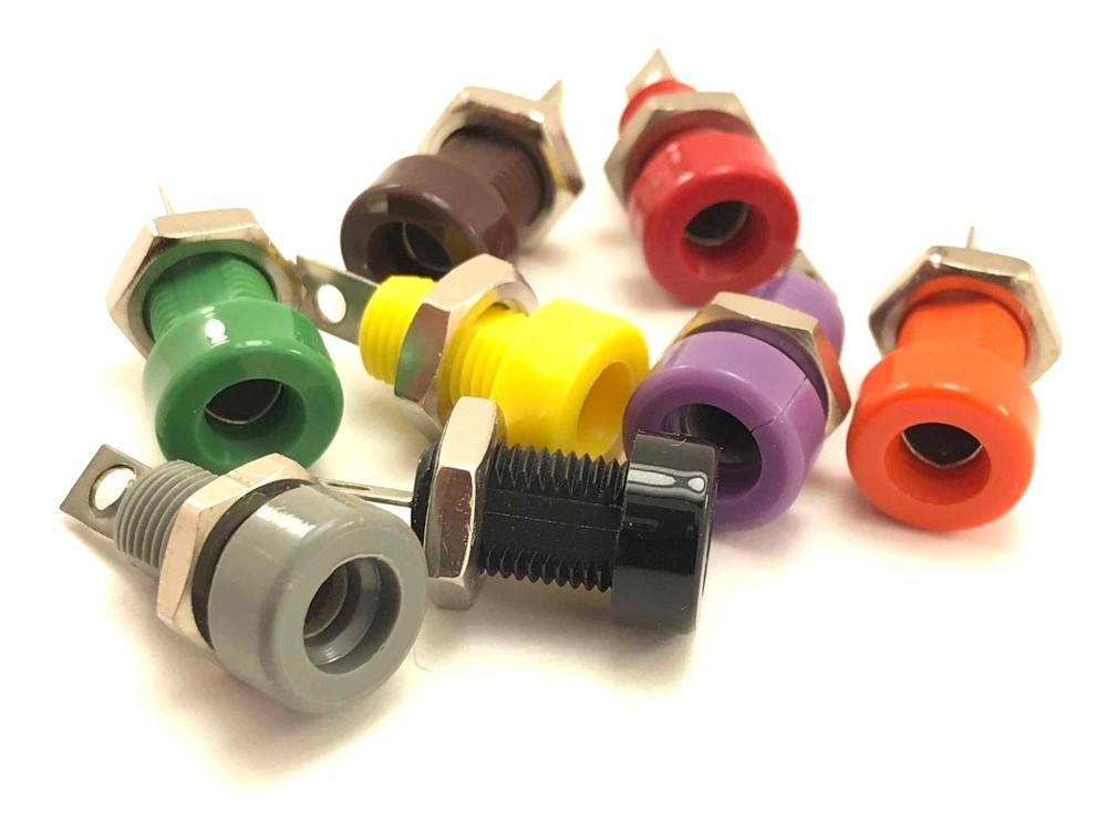 Banana Jack Panel Mount - Various Colors