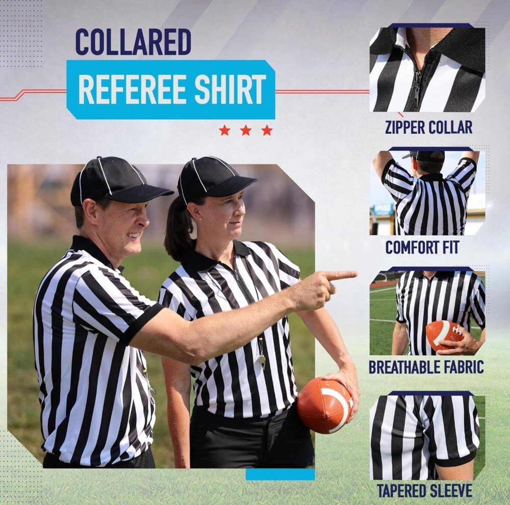 Murray Sporting Goods Men’s Referee Shirt Collared Short Sleeved LARGE