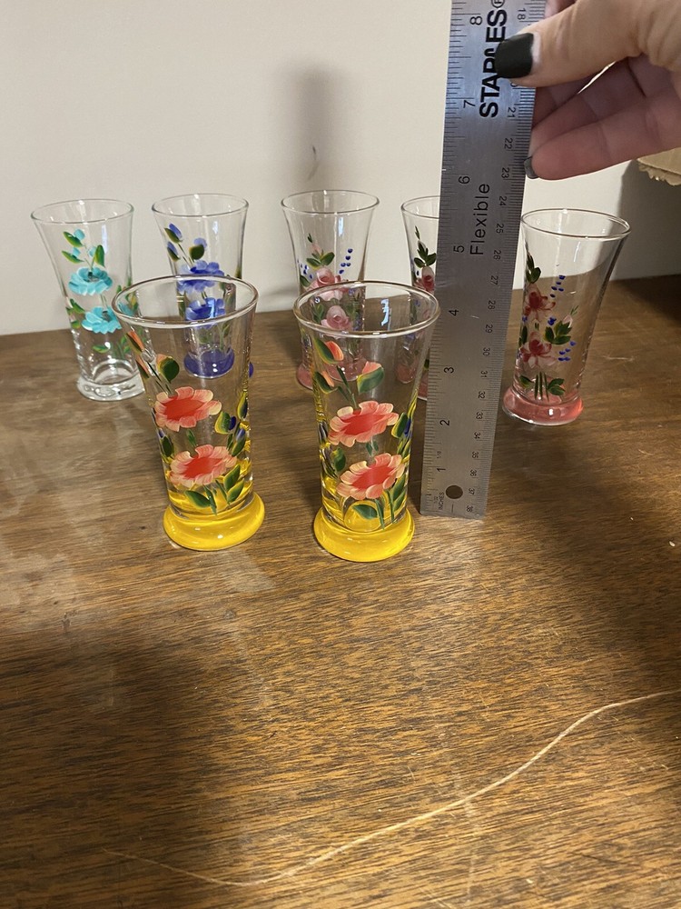 Hand Painted Shot/Liquer Glasses