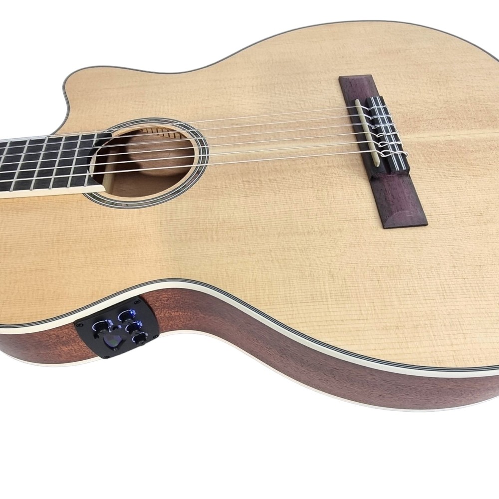 Haze Solid Top Thin Body Arched Back Classical Guitar - Matte C551BCEQSM