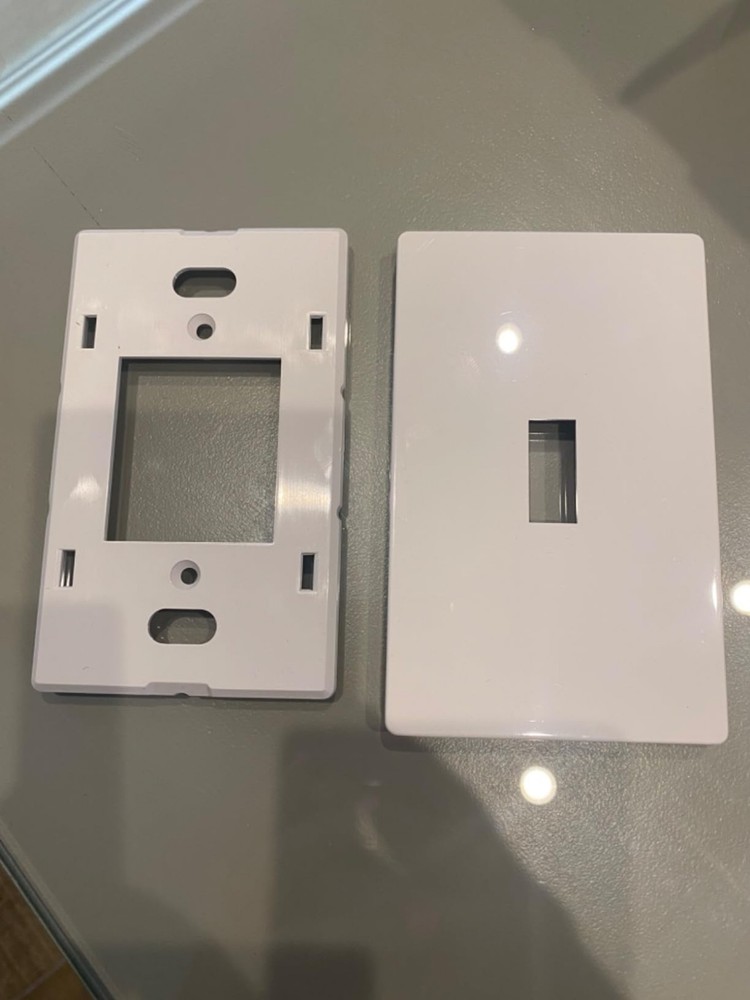 10 PCS Light Plates Switch Covers, Screwless, Toggle Switch Cover, Thermoplastic