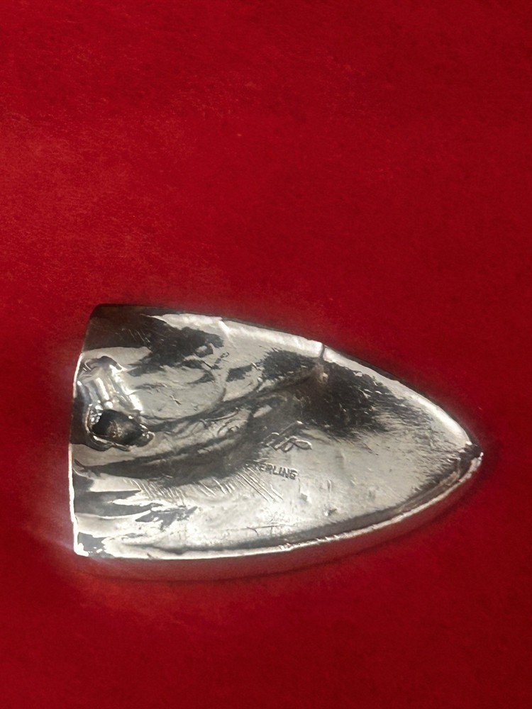 925 Sterling Silver Engraved Western Belt Tip