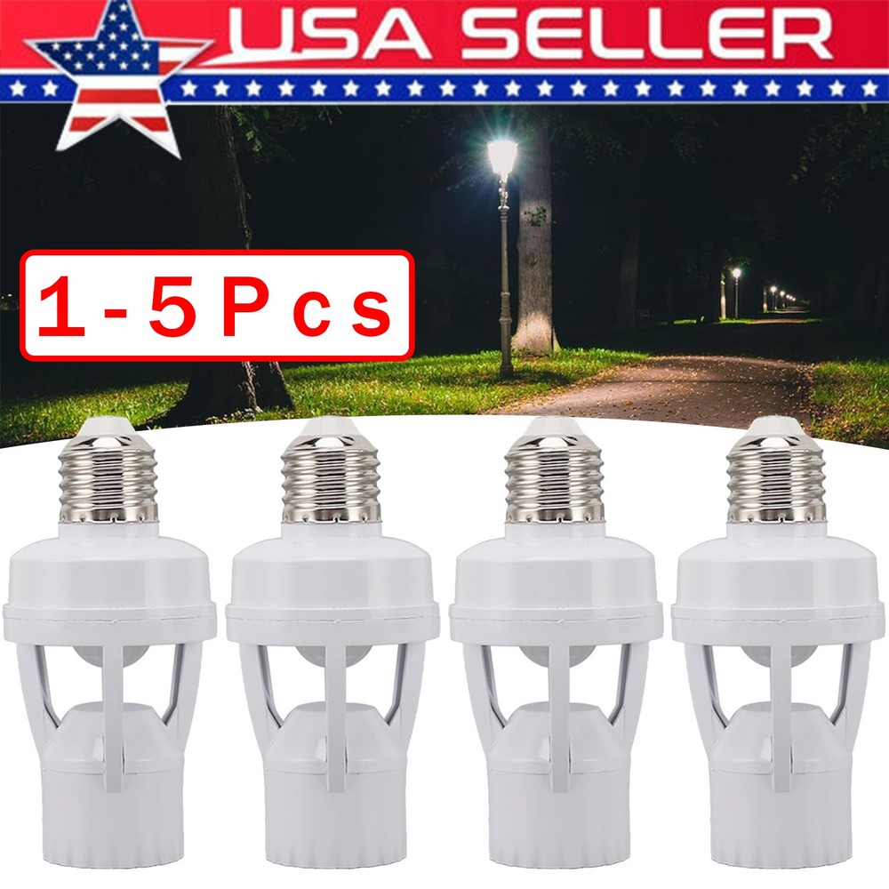 Infrared PIR Motion Sensor E27 LED Light Lamp Bulb Holder Socket Switch 110/220V