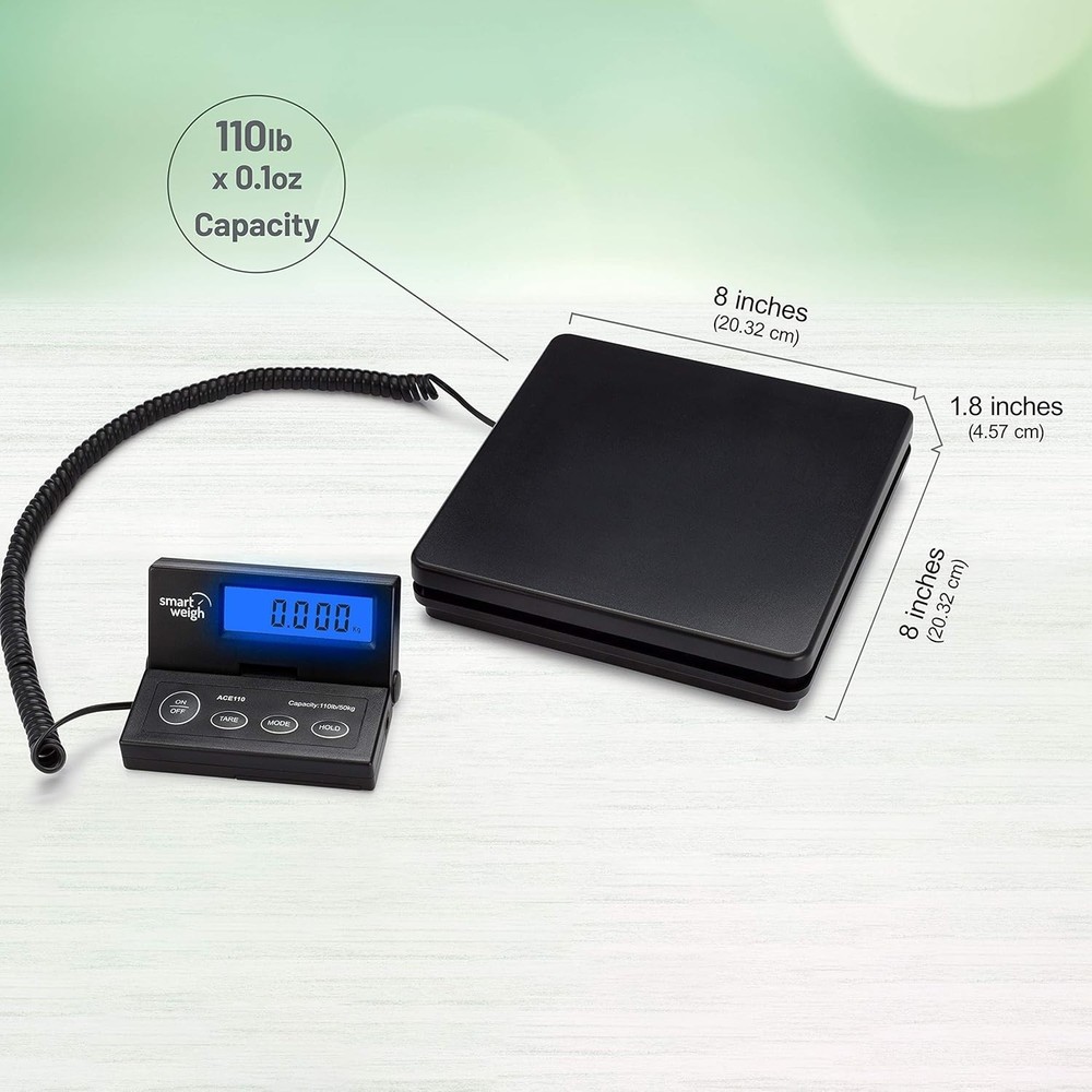 Accurate 110lb Shipping Scale, Separate Wall-Mount Screen
