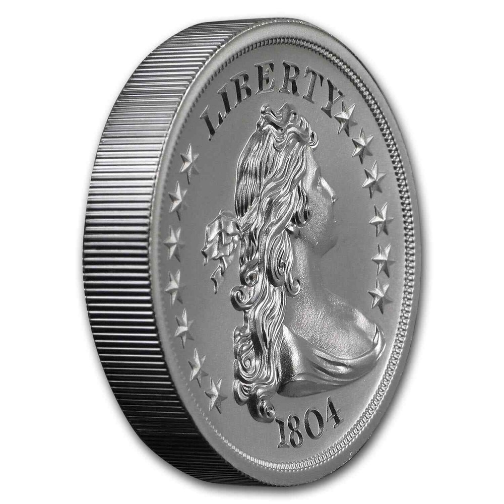 2 oz Silver High Relief Round - 1804 Dollar