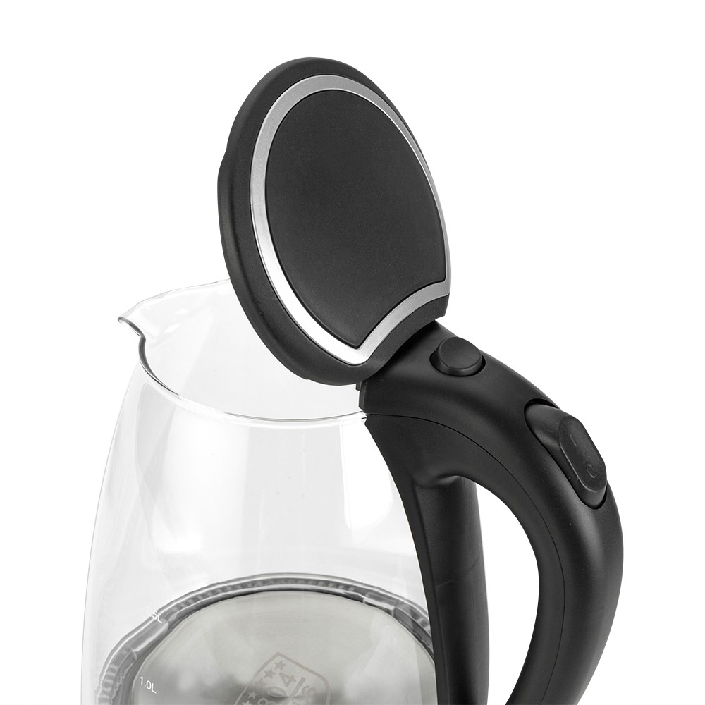 ZOKOP HD-1857-A 110V 1200W 1.8L Electric Glass Kettle US Plug
