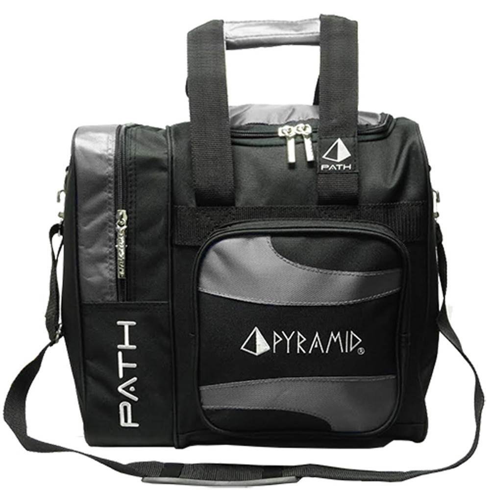 Pyramid Path Deluxe Single Tote Bowling Bag with Large Separate Compartment for