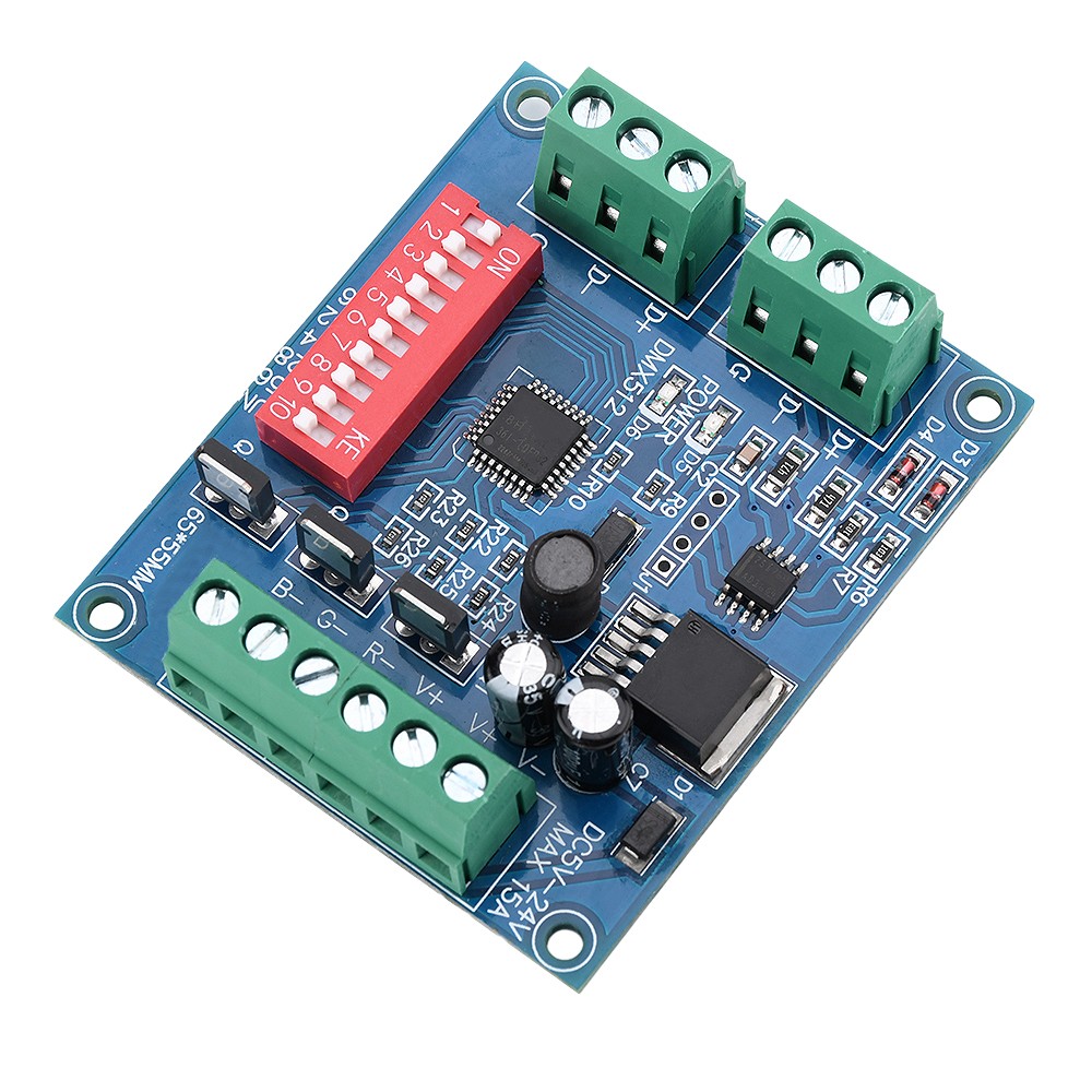 3CH Channel DMX512 Decoder 15A RGBW Controller led stage Dj lighting CMOS Output