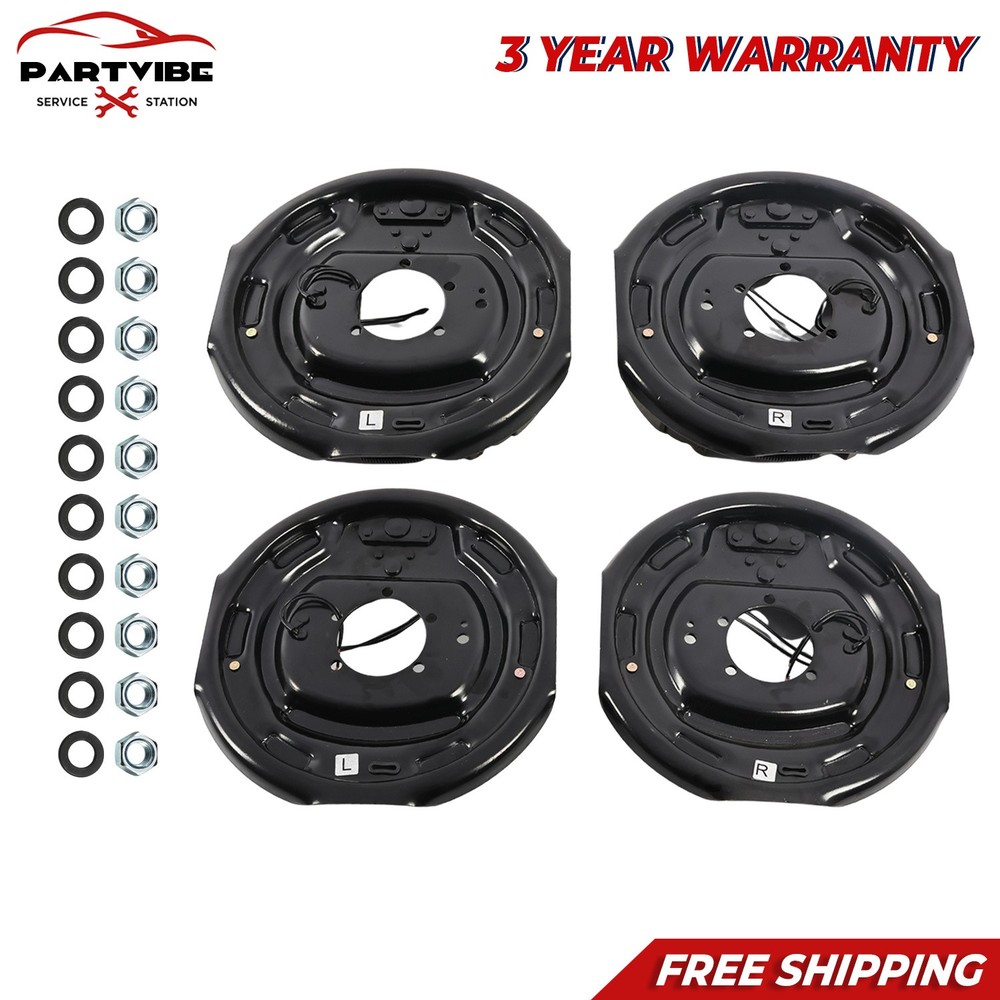 4pcs 12" X 2" Electric Trailer Brake Assembly Kit For 5200-7000 lbs axle  New