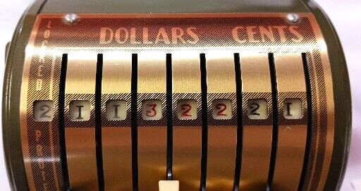 PAYMASTER RIBBON WRITER SERIES 8000 GREAT SHAPE STILL SHINES WORKING READ