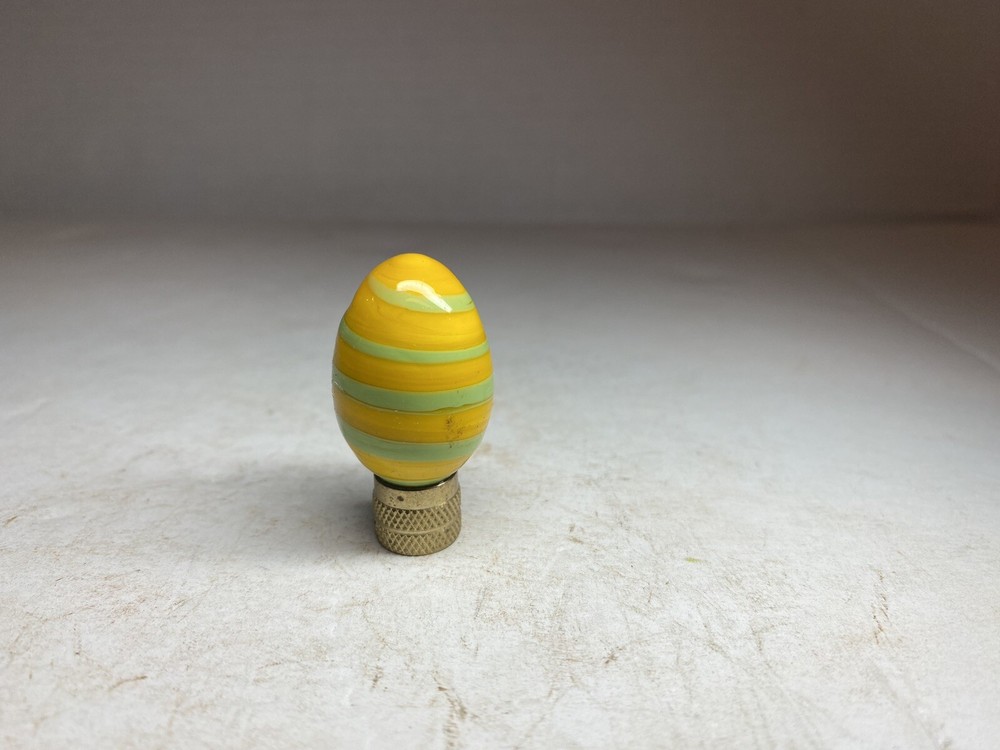 Vintage Glass Egg Shape Finial