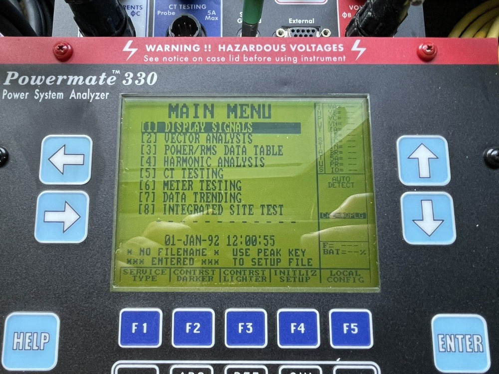 PowerMetrix PowerMate 330 Power System Analyzer - F
