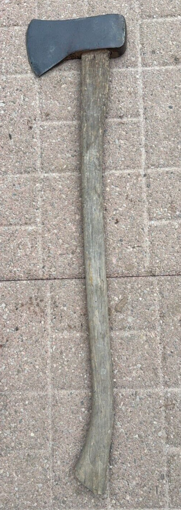 Vintage Single Axe On 34” Wood Handle