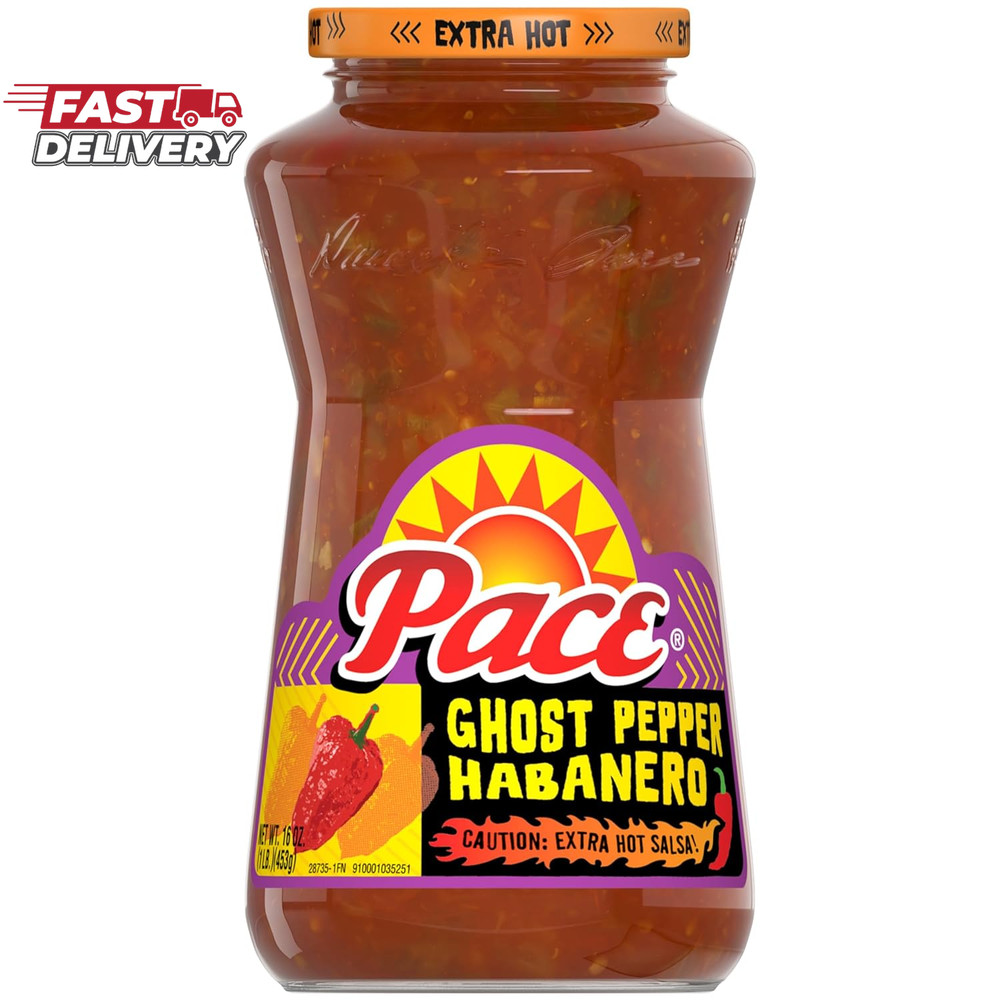 Pace Ghost Pepper Habanero Extra Hot Salsa, 16 Oz Jar