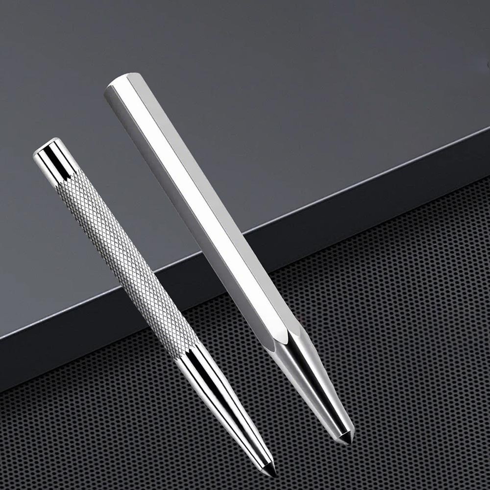 Center Punch Locator 2pcs Metal Punch Tools for Precise Drill Starting Points
