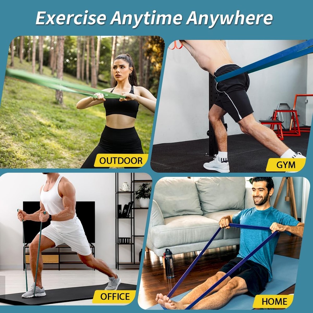 WHATAFIT Resistance Bands, Pull Up Assistance Bands, Exercise Bands, Workout ...