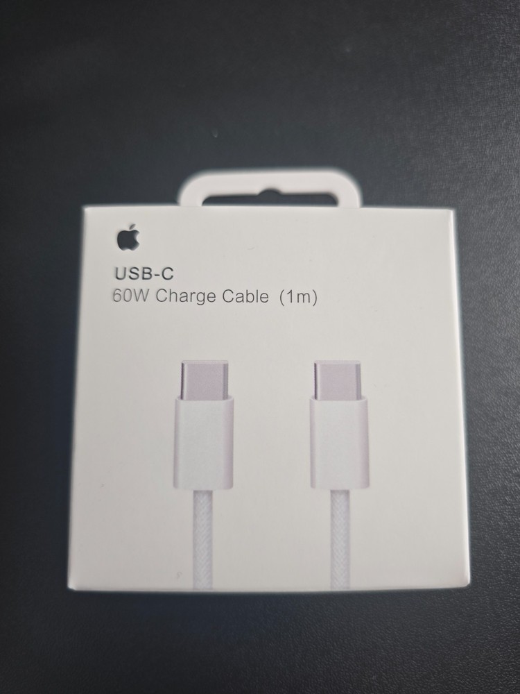 NEW USB-C to USB-C 60W Charge Data Cable, 1m/3ft - White