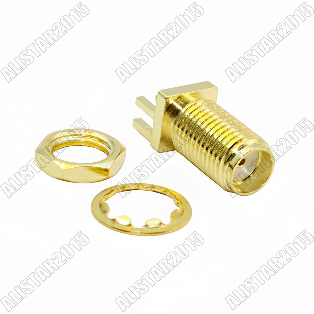 20, SMA Female End Launch Bulkhead PCB Edge Mount short version PCB RF Connector