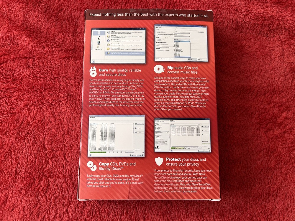 NERO BURN EXPRESS 3 burning software CD rom Windows XP Vista 7 and 8