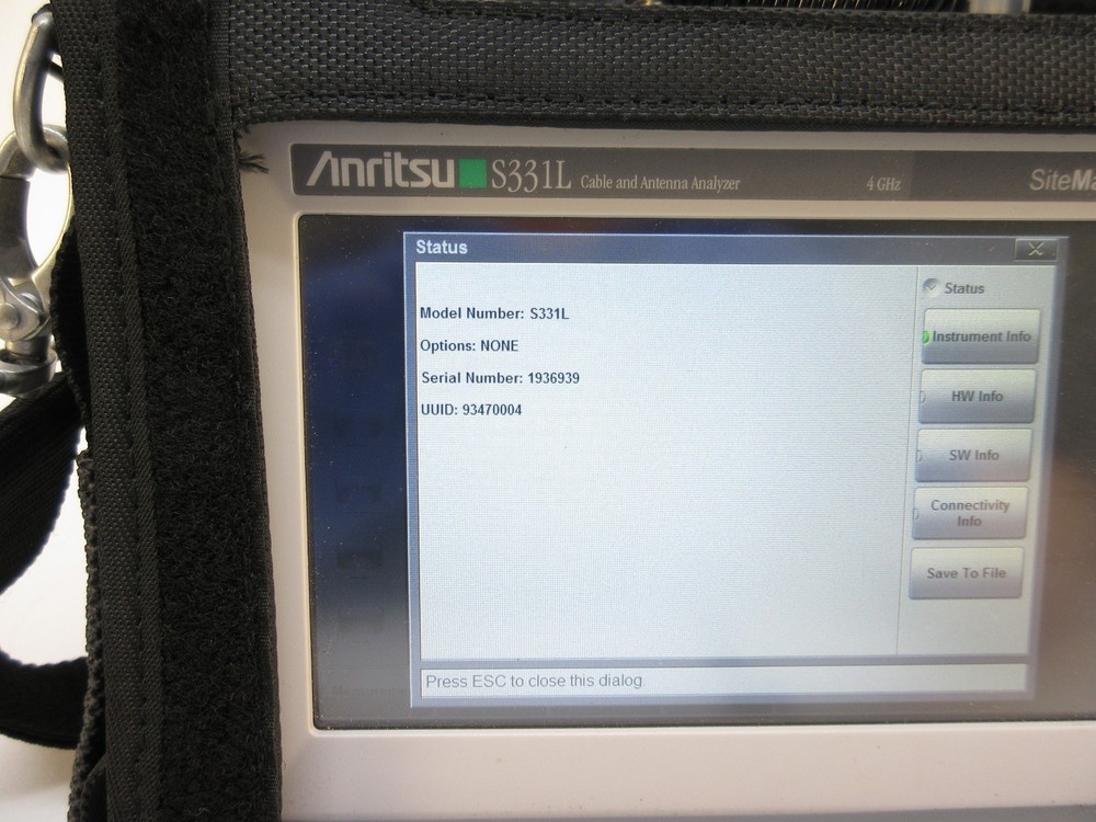 Anritsu S331L Site Master 4GHz CBL & Ant. Analyzer, w/ Phase Cable, more