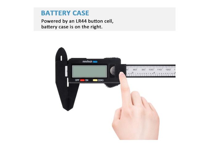Electronic Micrometer Digital Caliper Large LCD Screen 0-6" Calipers Measuring
