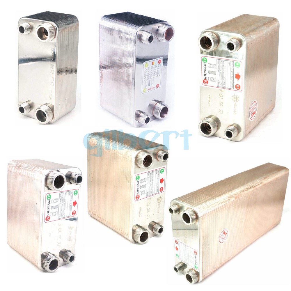 Multiple 24-120 Plates SUS 304 Heat Exchanger Beer Wort Chiller Cooler Homerbrew