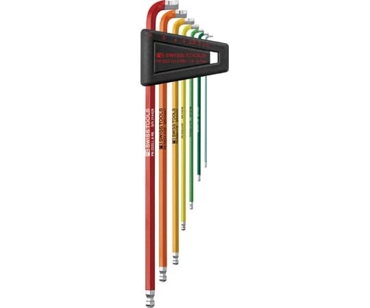 PB Swiss Tools Multi-Angle Rainbow Wrench Set, 7 Pieces