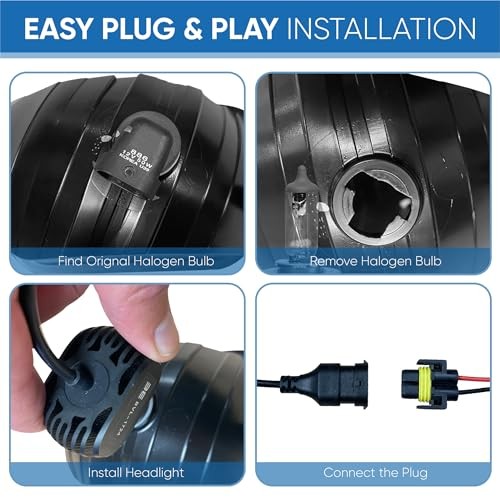 LED Head Light Replacement Bulb 2-Pack, Compatible With Certain Polaris Ranger