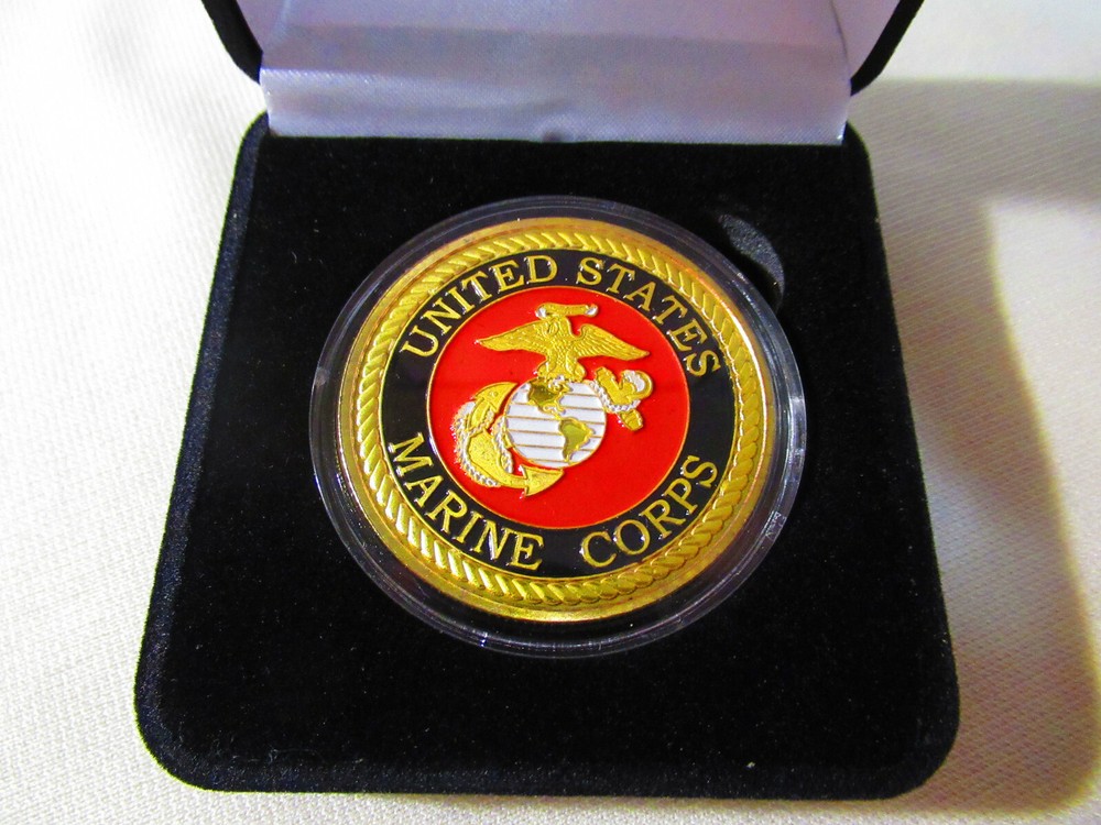 US MARINE CORPS " SERGEANT " Challenge Coin w/ Presentation Box