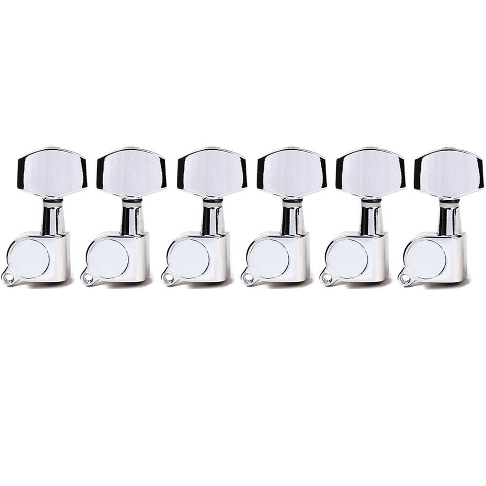 2/6/12pc Electric Guitar Machine Head String Tuning Peg Sealed Tuners Key Chrome