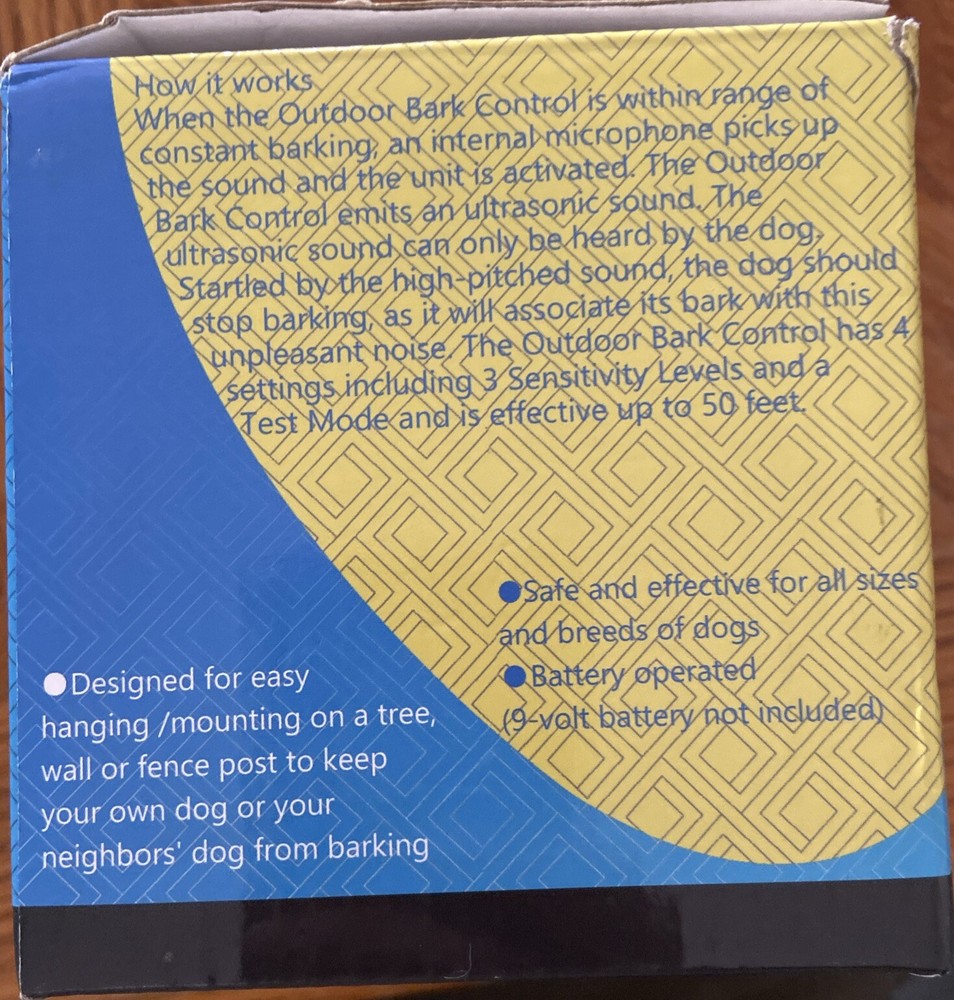 sonic bark control device ultrasonic