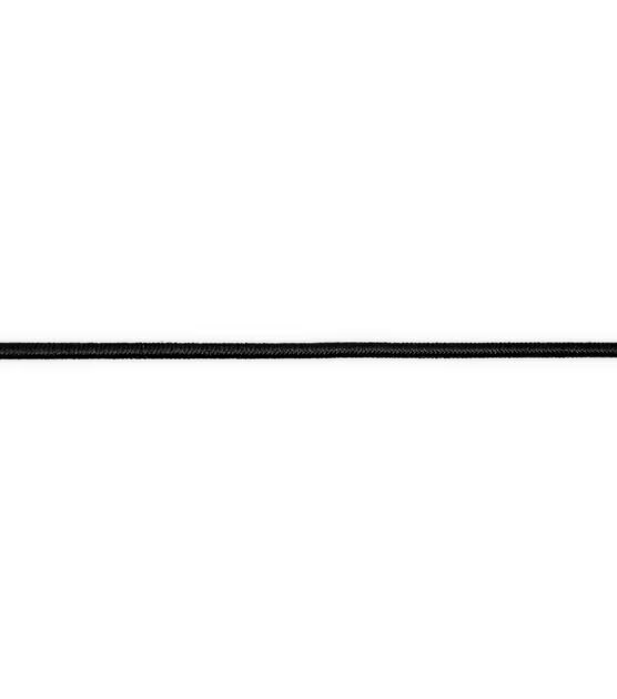 Dritz Black Round Light Stretch Cord Elastic, 5 yd