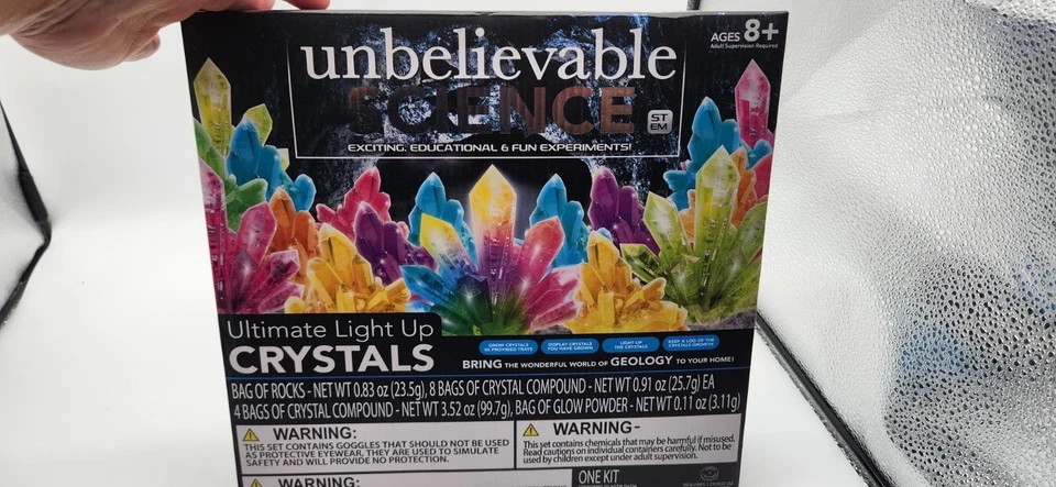 Unbelievable Science Ultimate Light Up Crystals Growing Experiment Grow open box