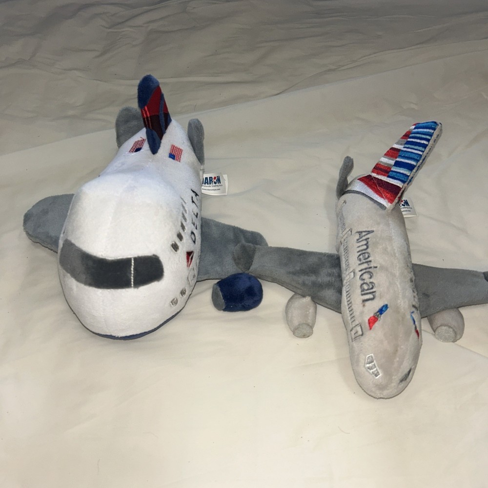 Delta And American Airlines Plush