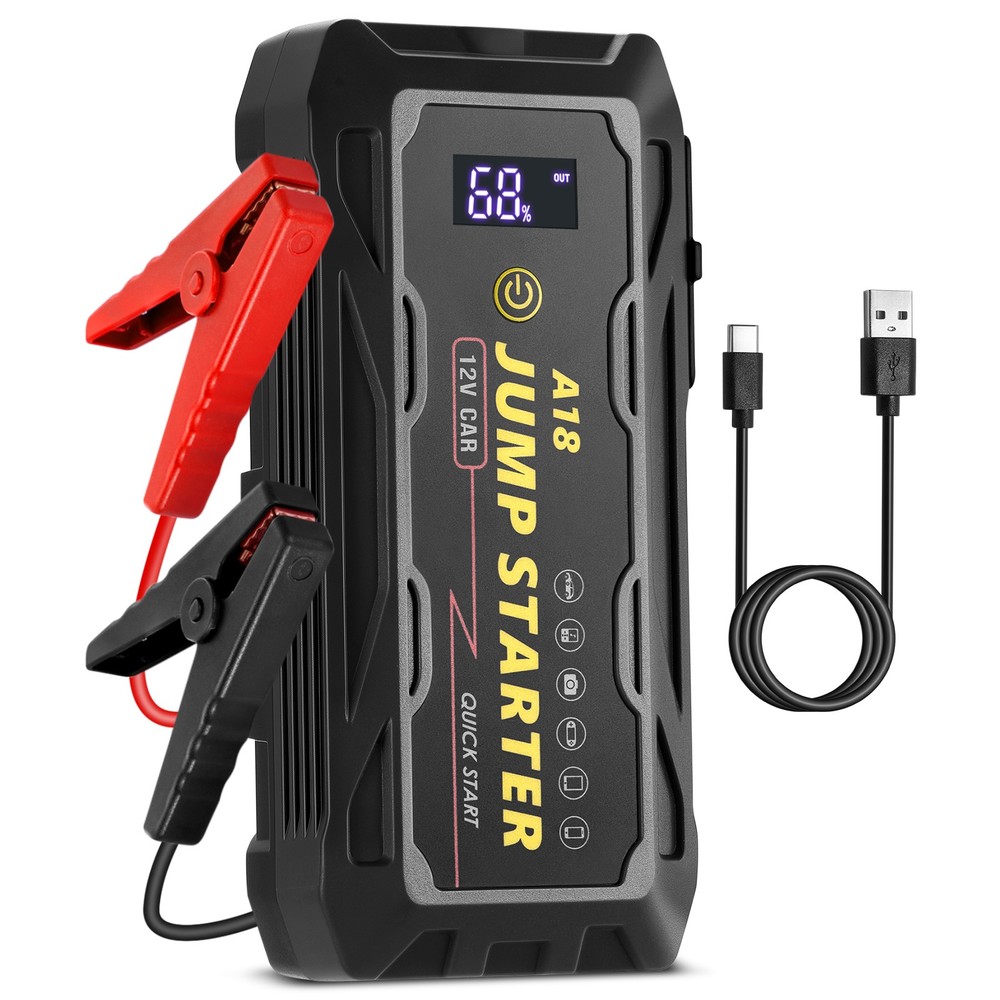 3000A Peak 10000mAh Car Jump Starter Quick Recharge Type-C Input