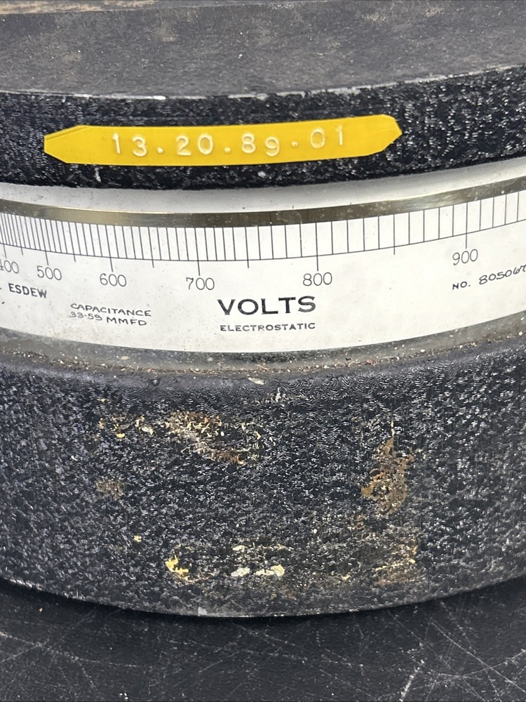 Sensitive Research Electrostatic Voltmeter ESDEW 0-1000 Panel Mount