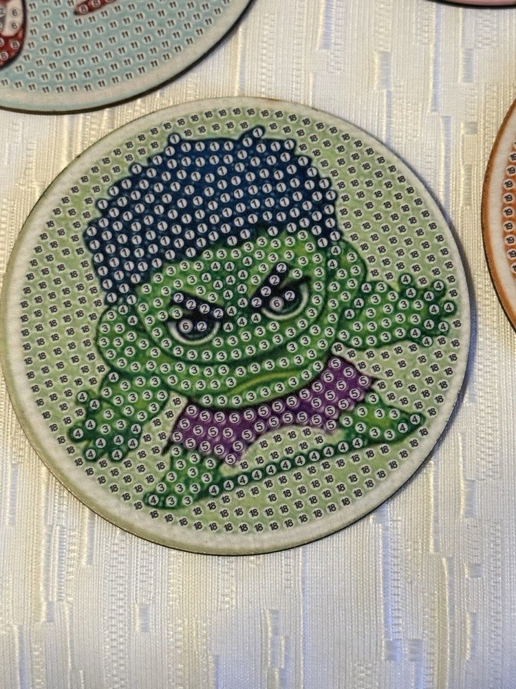 Marvel Diamond Art Coaster Lots 6ct