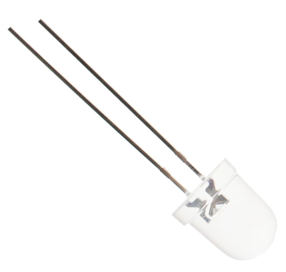 10 x Yellow 8mm LED Diode Light Bulb