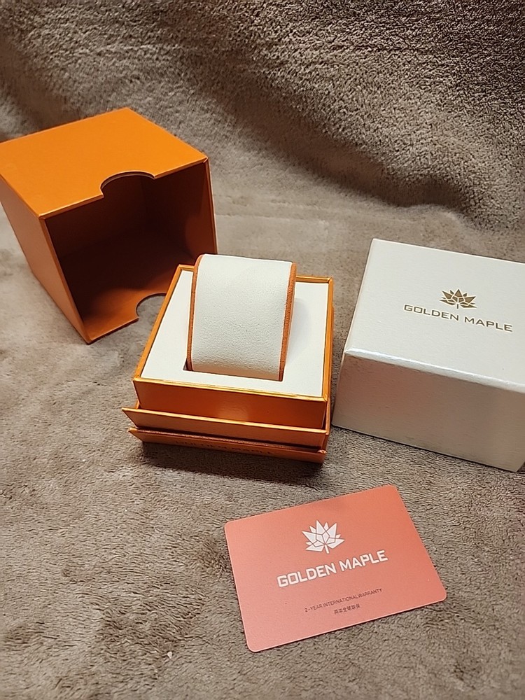 Golden Maple Watch Empty Box
