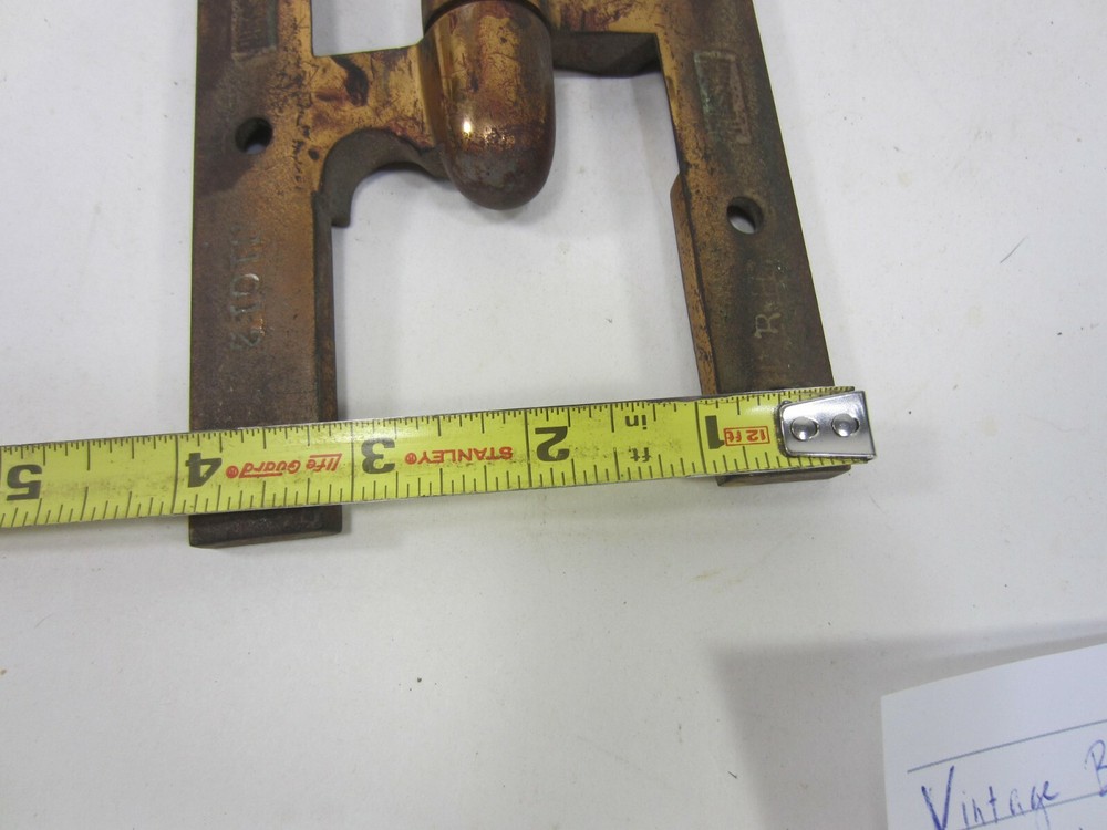 Antique Russwin Brass Olive Knuckle Hinge