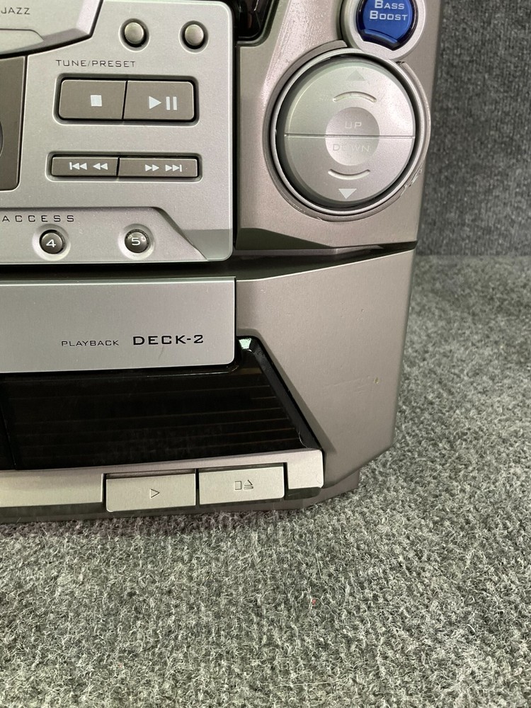 GE 5-Disc Changer 🎶 Dual Cassette Deck Digital Audio System Compact 11-2120