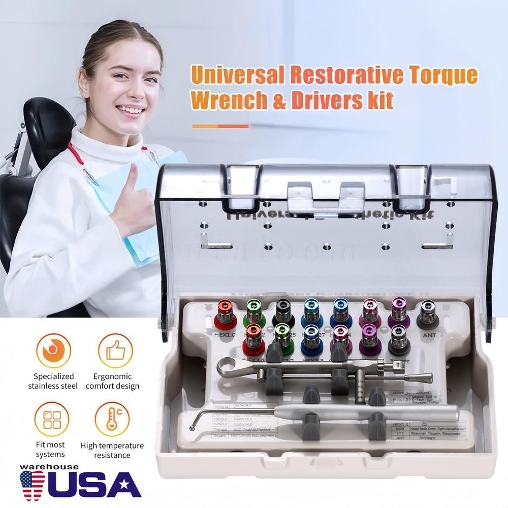 Universal Implant Prosthetic Kit-Screwdriver Multi-Unit Abutment Driver Wrench