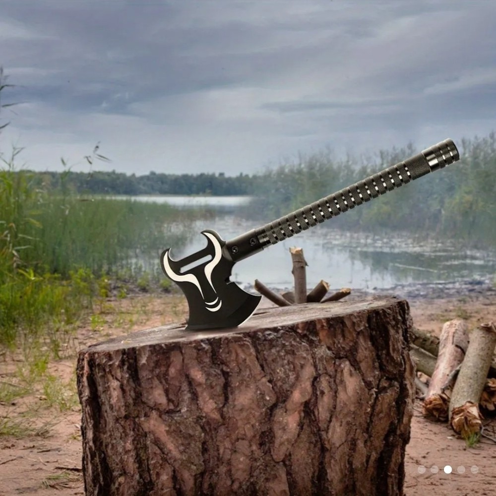 Multi-Function Survival Axe Kit - Camping Axe & Hatchet - Multitool Folding Axe