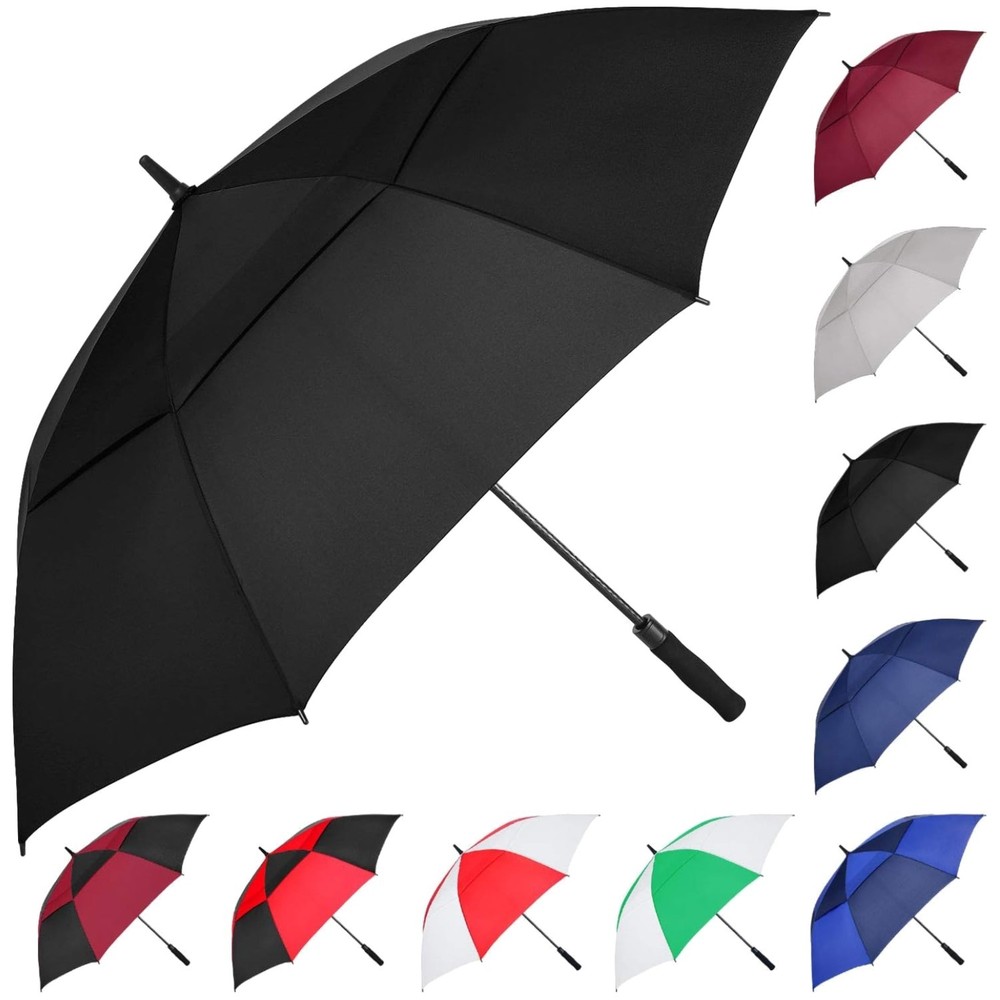 Golf Umbrella 62 Inch Auto Open Vented Windproof
