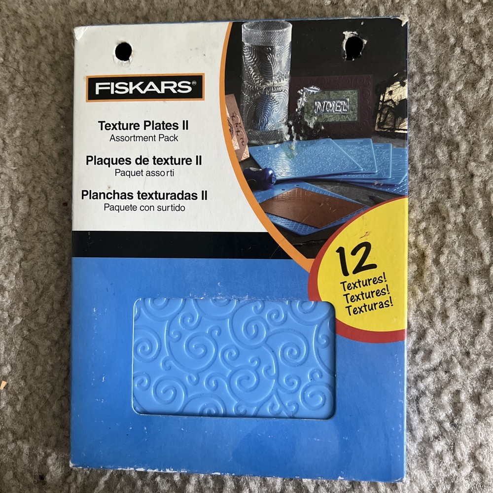 Fiskars Texture Plates Assortment Pack 12 Textures
