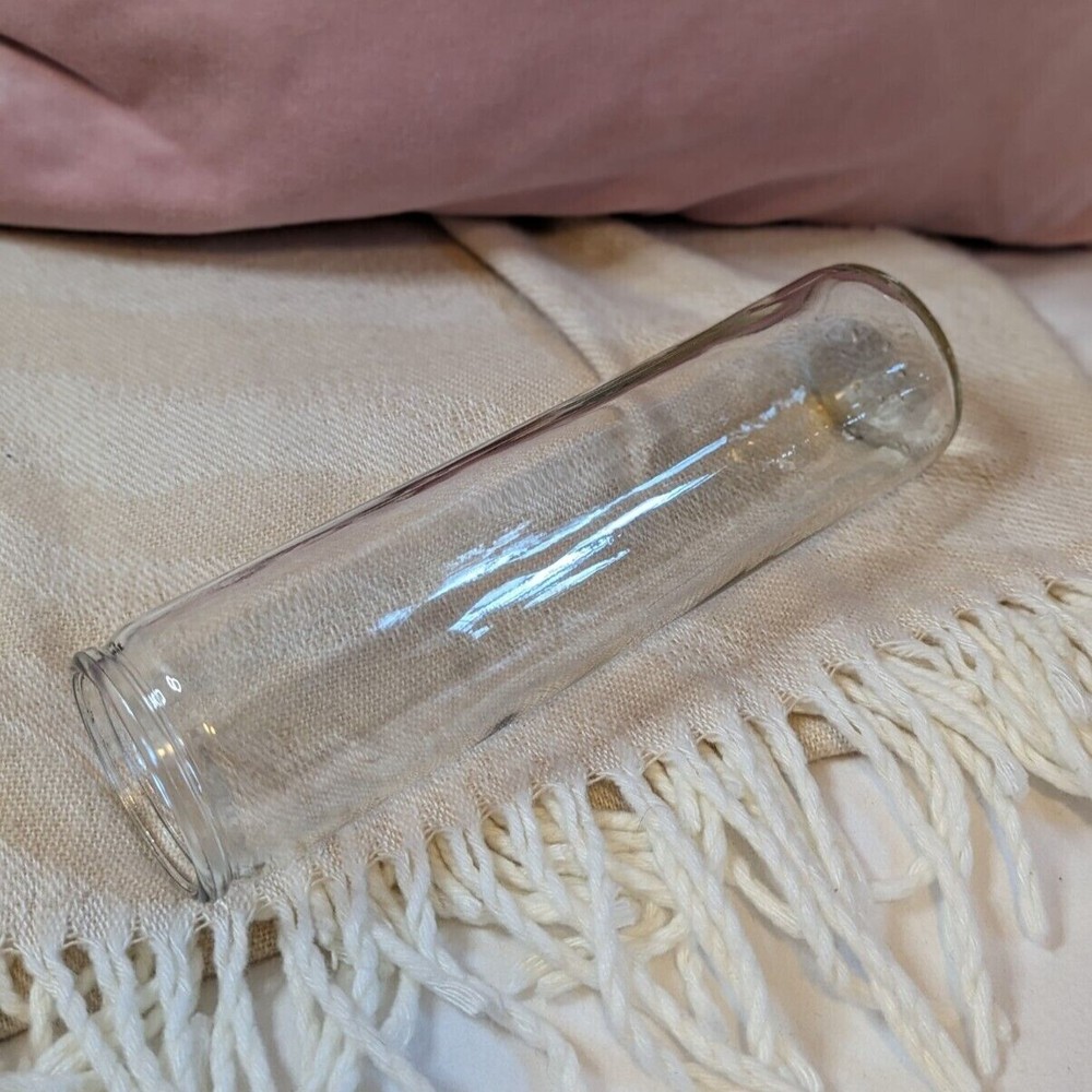 8" Tall Glass Prayer Candle Jars| EMPTY