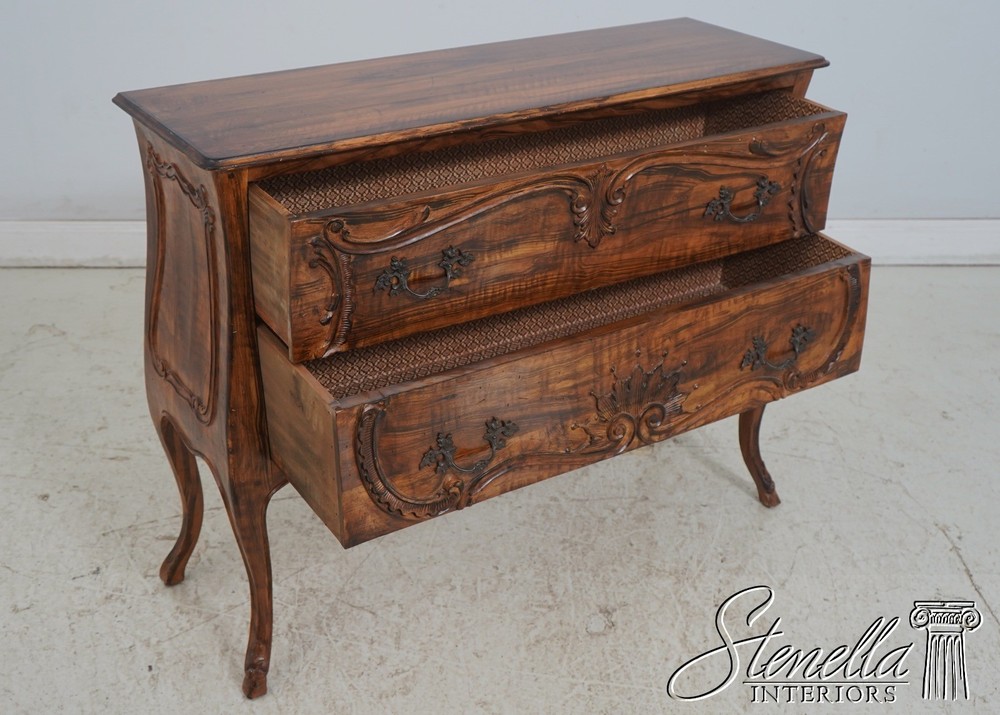 L69676: Vintage Italian Continental 2 Drawer Commode Server