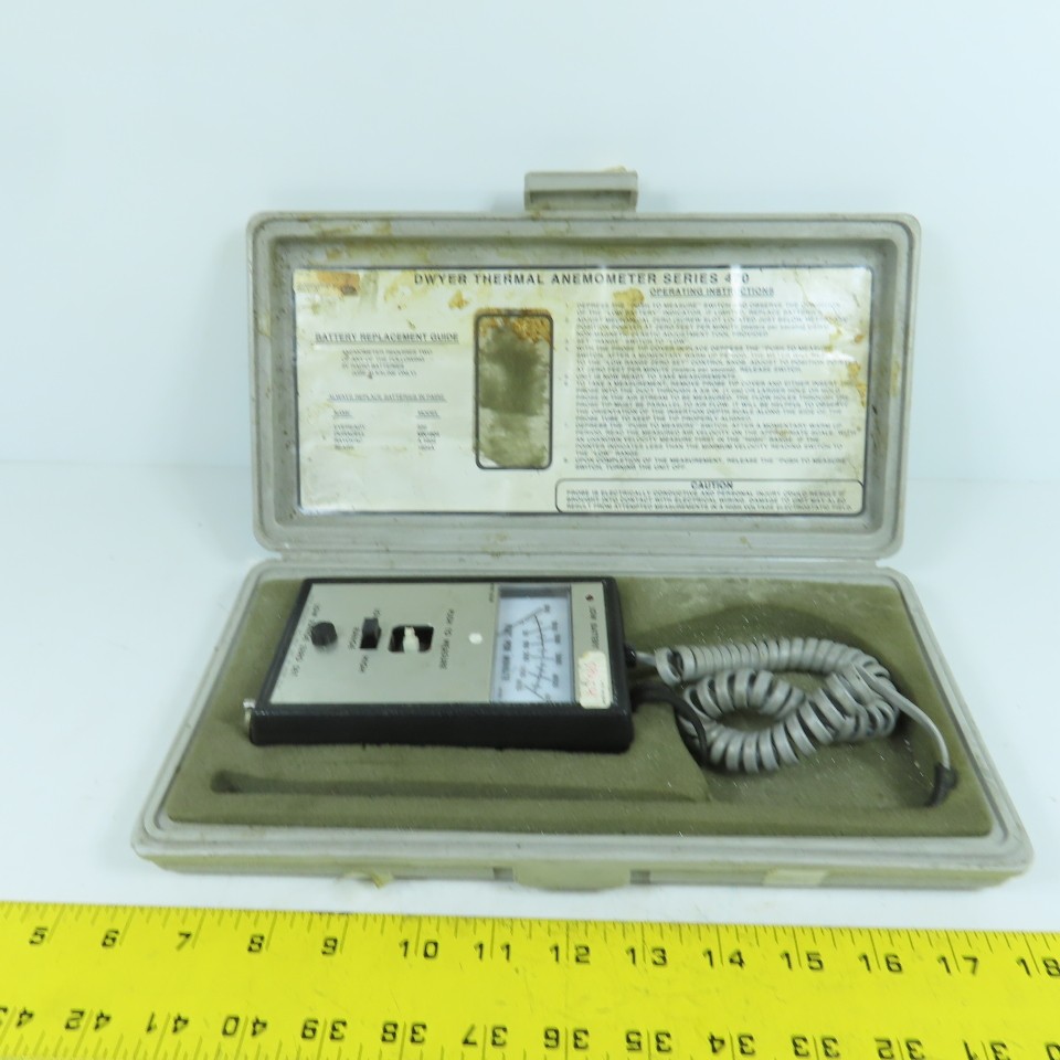 Dwyer 470-1 Thermal Anemometer W/ Probe