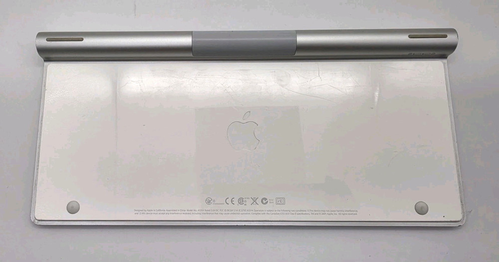 Apple Wireless Bluetooth Keyboard A1314 & Magic Mouse A1296 Set, White/Silver